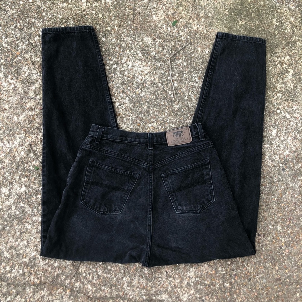 Route 66 Denim Vintage HighWaisted Black Mom Jeans